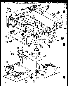 Section 1 Diagram and Parts List for MVH-1020-P76647-3M  Amana Microwave
