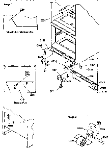 Insulation And Roller Assembly Diagram and Parts List for 77272-P1311201WW  Amana Refrigerator
