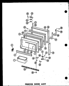 Section 13 Diagram and Parts List for ESRF-16W-AG-P60303-52WG  Amana Refrigerator