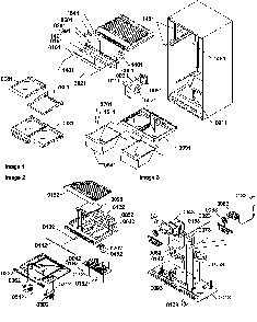 Interior Cabinet/drain Block And Control Assembly Diagram and Parts List for TZI18V2E-P1319001WE  Amana Refrigerator
