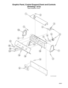 Part Location Diagram of D504008WP Maytag End panel (right)
