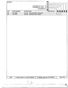 Motor And Drive Page 3 Diagram and Parts List for 8433A  Norge Dryer