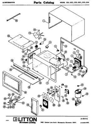 01 - Page 1 Diagram and Parts List for 350002  Maytag Microwave