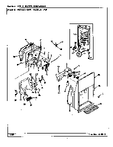 Ice & Water Dispenser Diagram and Parts List for RC22LN-3AW CS32A Magic Chef Refrigerator