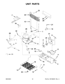 Unit Parts Diagram and Parts List for JFC2089BEP07  Maytag Refrigerator