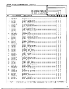 Unit Compartment And System Page 2 Diagram and Parts List for 19100-0C  Admiral Refrigerator