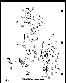 Electrical Assembly Diagram and Parts List for RC-10S P73829-2M Amana Microwave