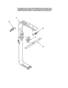 Upper Wash And Rinse Parts Diagram and Parts List for MDBH968AWS1  Maytag Dishwasher