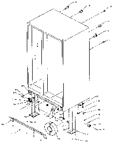 Drain And Rollers Diagram and Parts List for SZDE27N-P1162202W  Amana Refrigerator