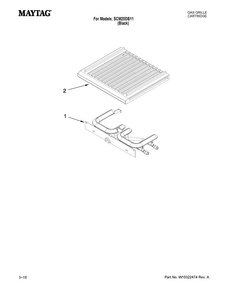 Conventional Cartridge Diagram and Parts List for SCM20DB11  Maytag Range