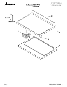 Cooktop Parts Diagram and Parts List for AER5845QAF17  Amana Range