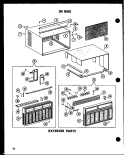 EXTERIOR PARTS Diagram and Parts List for 2183J P6021801R Amana Air Conditioner