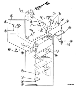 Meter Case Diagram and Parts List for SWTW21LN  Speed Queen Washer