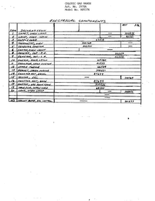 Electrical Components Page 2 Diagram and Parts List for 2970A  Amana Range