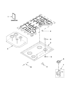 Part Location Diagram of W10611437 Whirlpool HOLDER-ORF
