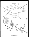 FAN MOTOR PARTS Diagram and Parts List for 615-2J P5472001R Amana Air Conditioner
