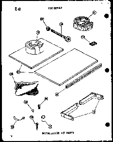 Installation Parts Diagram and Parts List for 218-3EW P55417-42R Amana Air Conditioner