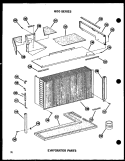 EVAP PARTS Diagram and Parts List for 615-2J P5472001R Amana Air Conditioner