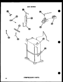 COMPRESSOR PARTS Diagram and Parts List for 615-2J P5472001R Amana Air Conditioner