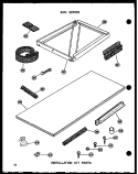 INSTALLATION KIT PARTS Diagram and Parts List for 615-2J P5472001R Amana Air Conditioner