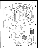 INTERIOR PARTS Diagram and Parts List for 11-5JH P5433666R Amana Air Conditioner