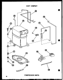 COMPRESSOR PARTS Diagram and Parts List for 11-5JH P5433666R Amana Air Conditioner
