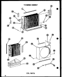 COIL PARTS Diagram and Parts List for 109-2J P5439097R Amana Air Conditioner