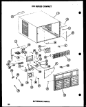 EXTERIOR PARTS Diagram and Parts List for 109-2NH P5497510R Amana Air Conditioner