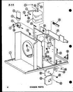 Chassis Parts 3 Diagram and Parts List for EPCG2408-1C P67470-14C Amana Heater