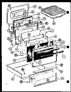 Section 7 Diagram and Parts List for ARR-201 P85450-4S Amana Range