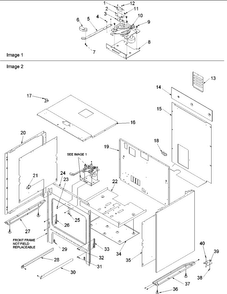 Cabinet Diagram and Parts List for ARDS802E-P1131941NE  Amana Range