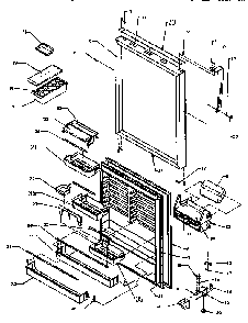 Refrigerator Door Diagram and Parts List for TX19R2-P1158506W  Amana Refrigerator