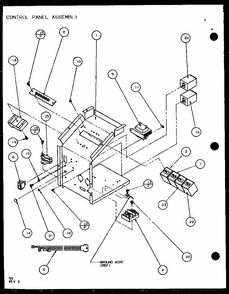 Control Panel Assembly (pth15300er/p9812622r) (pth15400er/p9872122r) Diagram and Parts List for PTH12300ER P9812615R Amana Air Conditioner