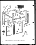 AUTOMATIC INSTALLATION MTG KIT (1AM - 6) Diagram and Parts List for 113-3N P5497503R Amana Air Conditioner