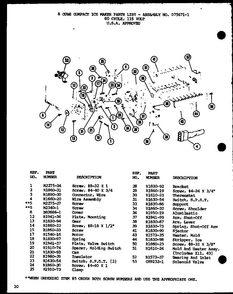 Section 13 Diagram and Parts List for BR-20H-P7680808W  Amana Refrigerator