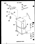 COMPRESSOR PARTS Diagram and Parts List for 614-2N P5472041R Amana Air Conditioner