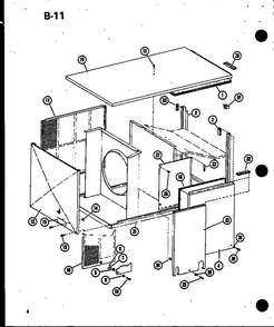 Part Location Diagram of B1251801 Whirlpool Access pnl assy