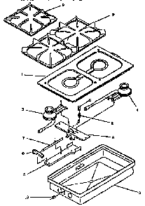 Replacement Parts Diagram and Parts List for CC25-0113349N  Amana Range