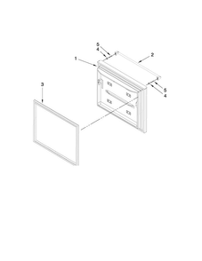 Freezer Door Parts Diagram and Parts List for JFC2089WEP3  Jenn-Air Refrigerator