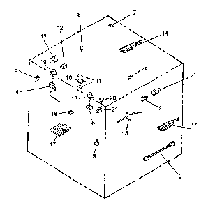 Electric Components Diagram and Parts List for RST308U-P1130727NW  Caloric Range