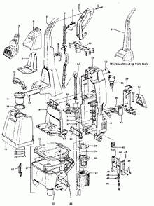 Diagram 1 Diagram and Parts List for F5885  Hoover Steamer