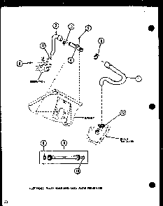 Section 11 Diagram and Parts List for LW2502L P1118409WL Amana Washer