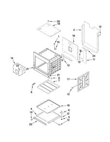 Lower Oven Parts Diagram and Parts List for JJW8627DDS29  Jenn-Air Wall Oven