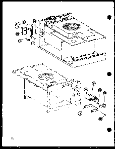 Defrost Diagram and Parts List for MR-3 P72318-1M Amana Microwave