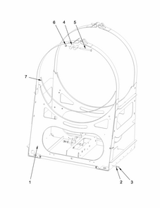 Frame Parts Diagram and Parts List for MXR25PDATS  Maytag Washer
