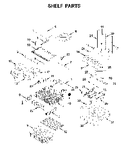 Shelf parts Diagram and Parts List for MFF2258FEZ04  Maytag Refrigerator