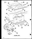 INTERIOR PARTS Diagram and Parts List for 629-3N P5472042R Amana Air Conditioner