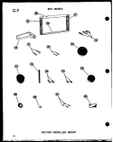 FACTORY INSTALLED MOUNT Diagram and Parts List for 614-2N P5472041R Amana Air Conditioner