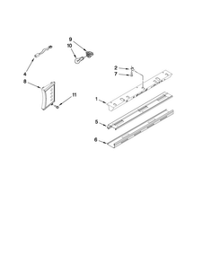 Control Panel Parts Diagram and Parts List for JS42CXDUDB02  Jenn-Air Refrigerator