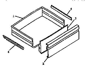Storage Drawer Assy Diagram and Parts List for CARH664E-P1142622NE  Amana Range